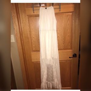 Women’s white high low dress